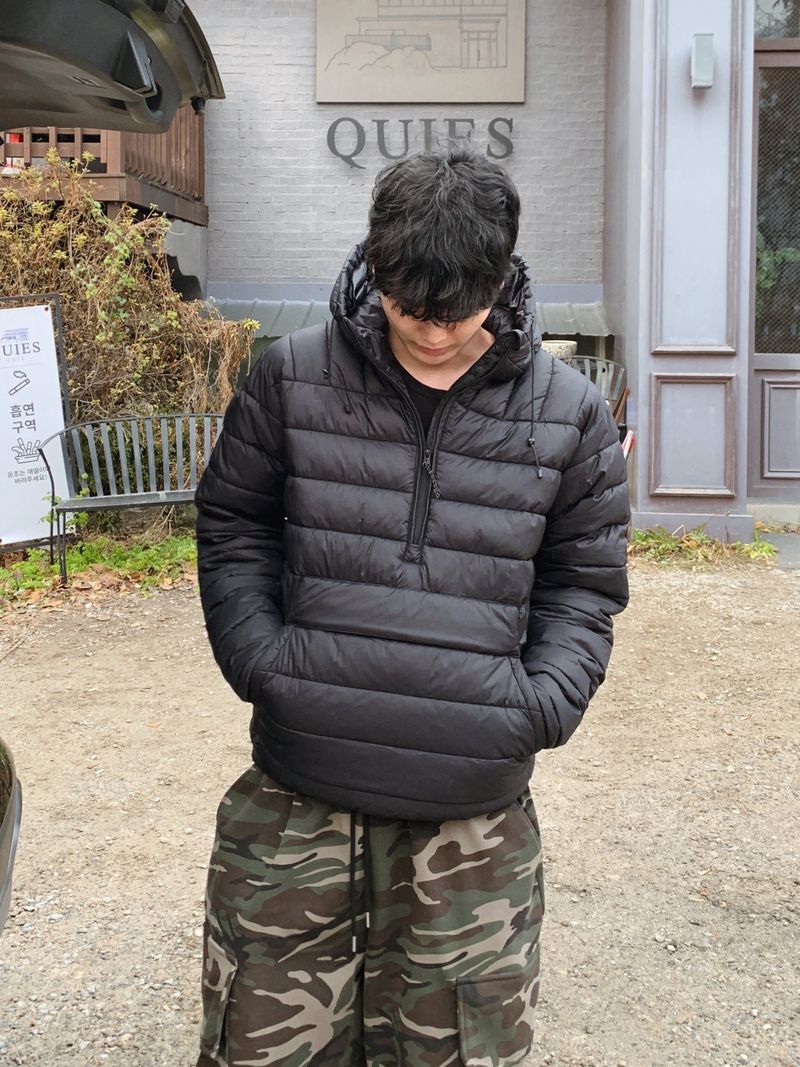 Brushed) Military cargo sweatpants