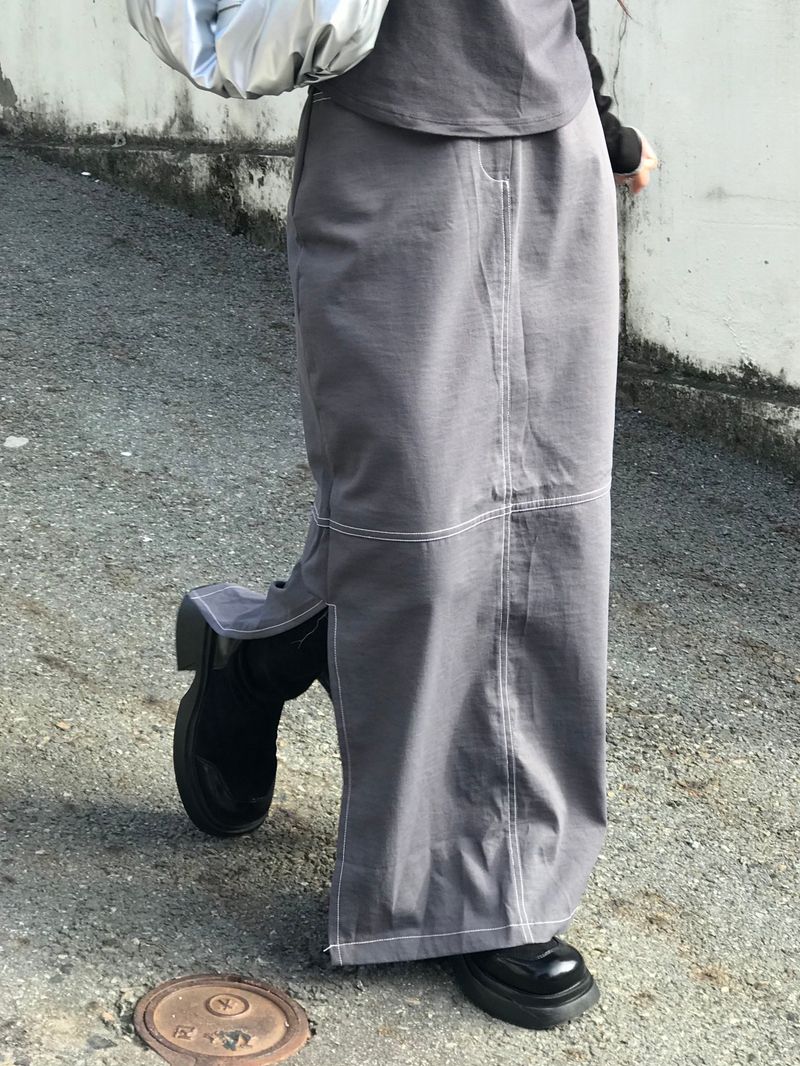 Sombrar slit long skirt