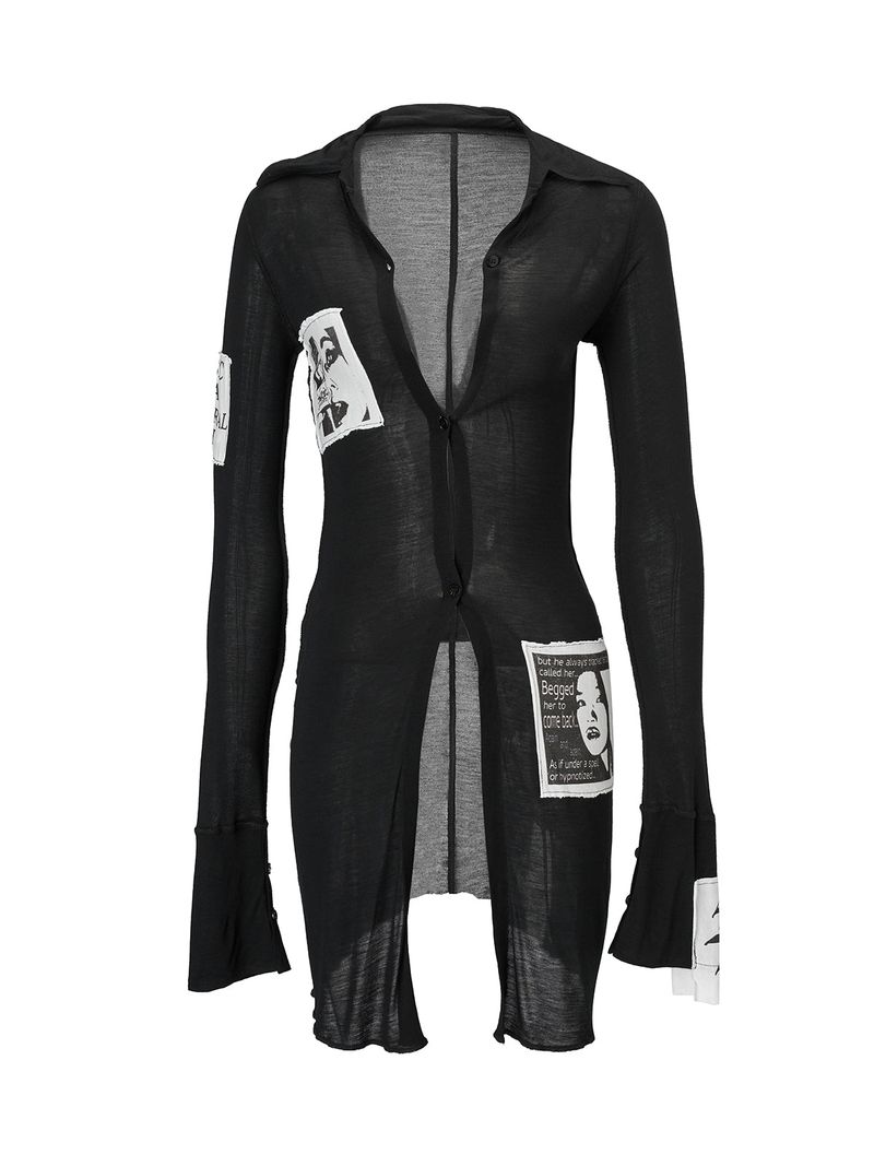 Emoha Movie patch elegant long shirt