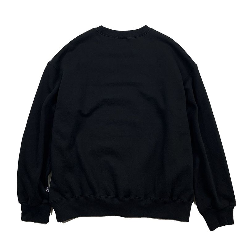 SMOKING SKULL SWEAT SHIRT BLACK