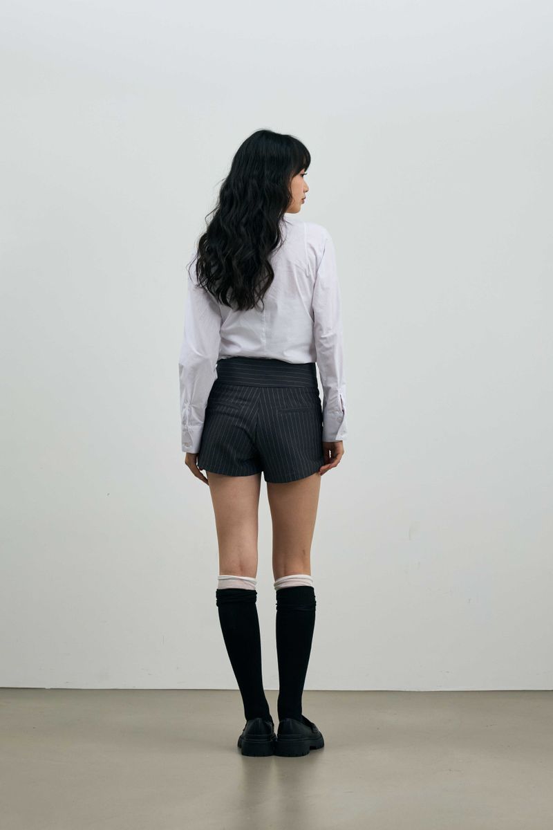 AVEL PINSTRIPE MICRO PANTS / CHARCOAL