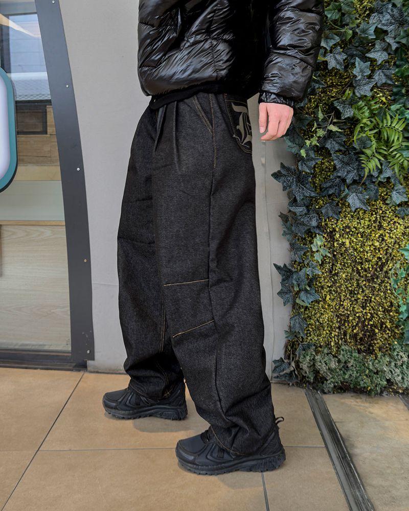 Prime nine wide denim pants