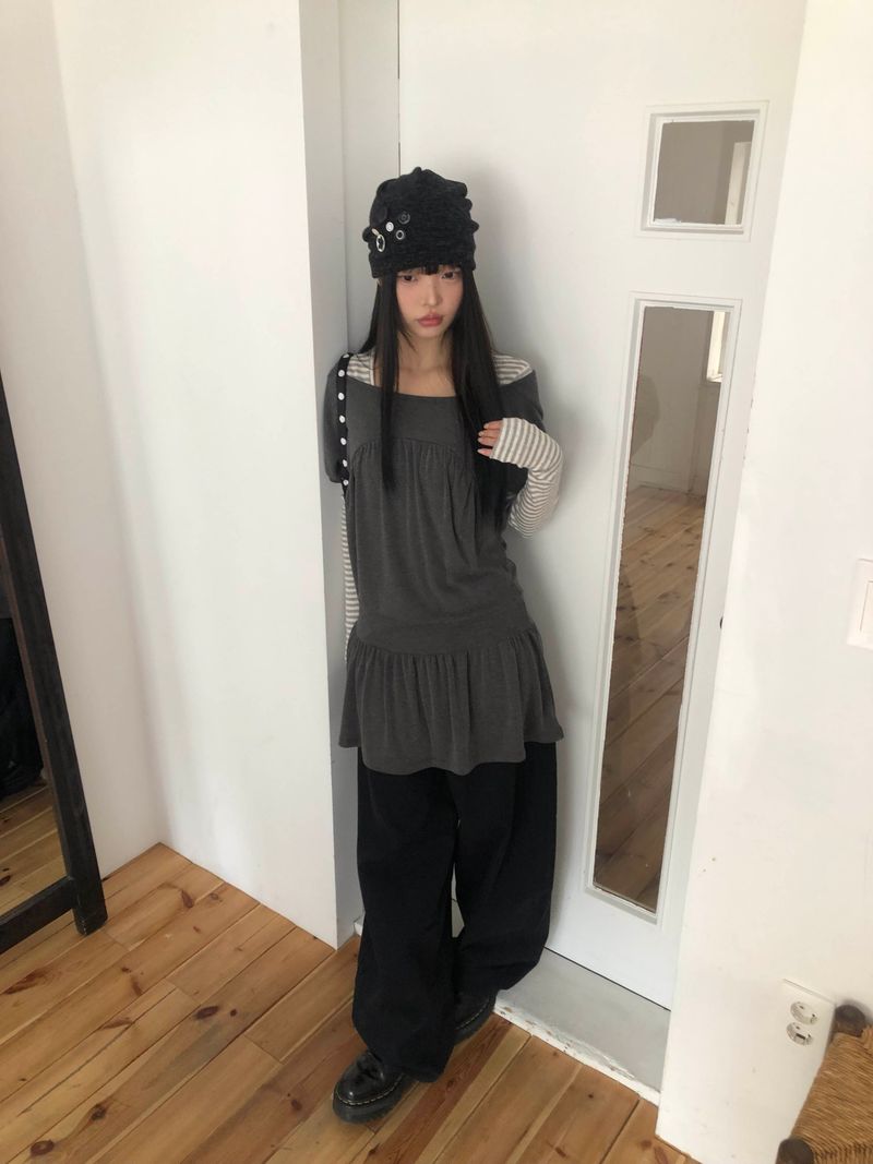 Logan Layered Short-Sleeve Dress