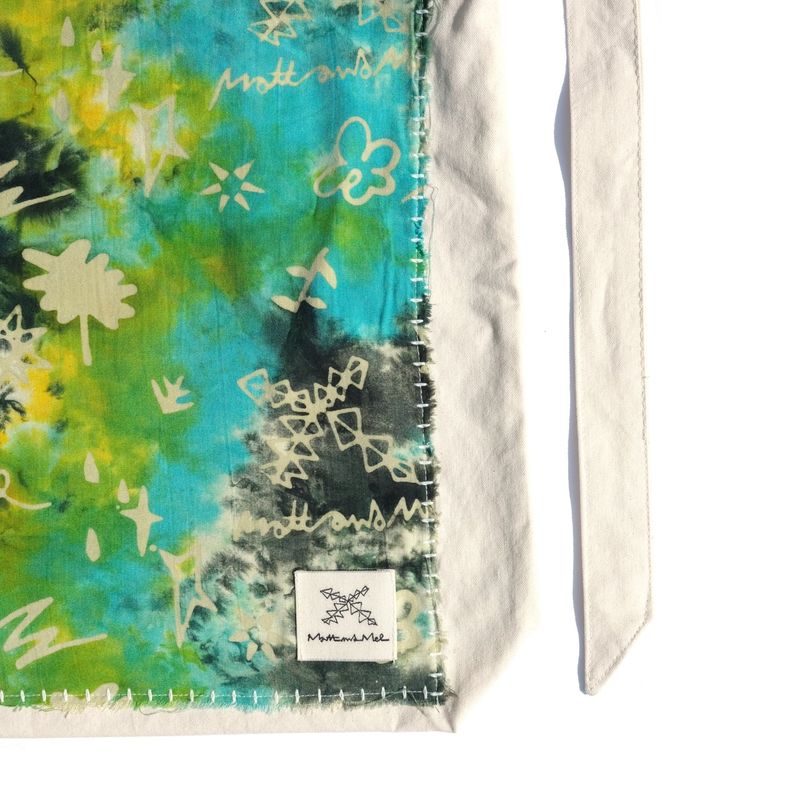 [Patchwork Canvas Bag] Life in Travel-Tie-dye Lime