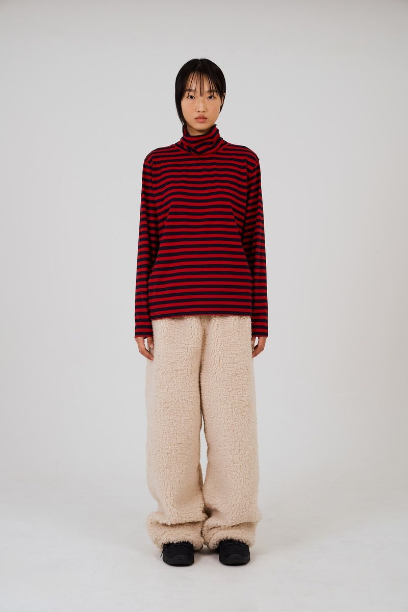 DEPC（デプク）の「COLOR POP TURTLENECK T-SHIRTS - RED NAVY（Tops）」