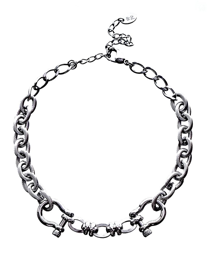 BUZZERBE(ブザービー)の「two buckle bold necklace(Accessories)」