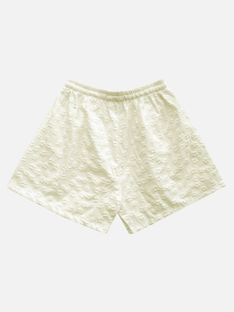 Zan Flower Embossed Short Pants (5c)