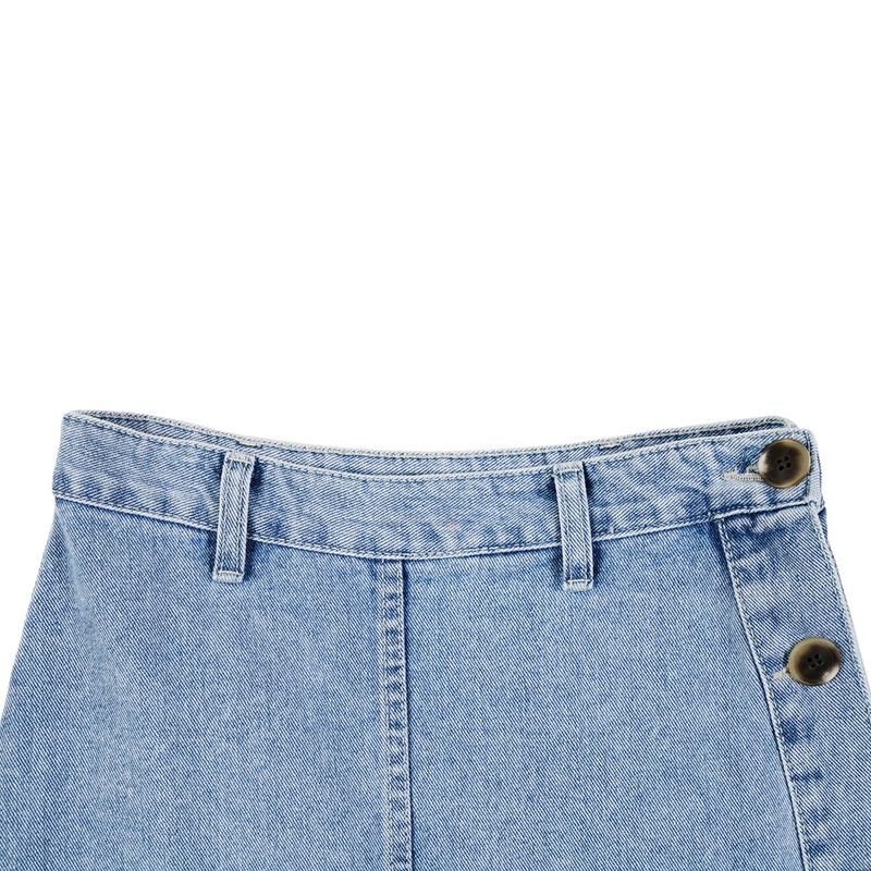 ラップデニムスカート / WRAP DENIM SKIRT_BLUE