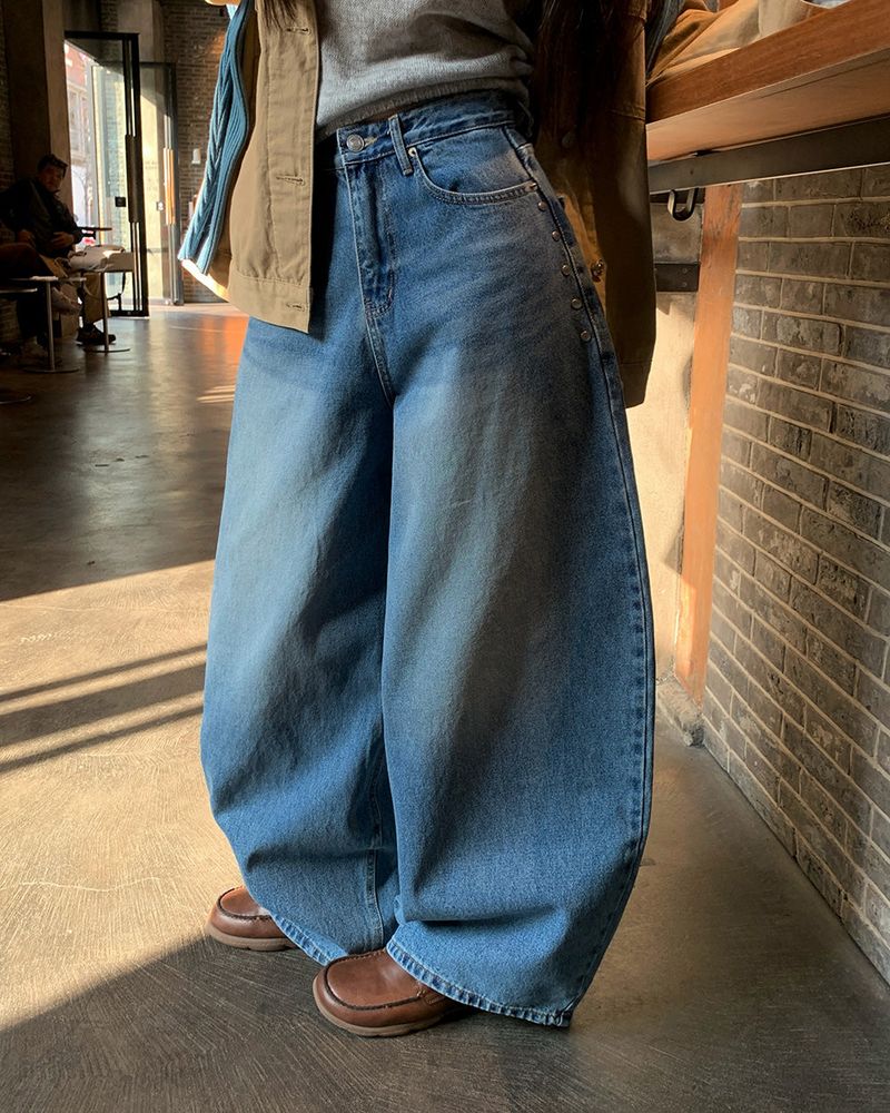 [ORIGINAL] PRESS BALLOON WIDE DENIM PANTS