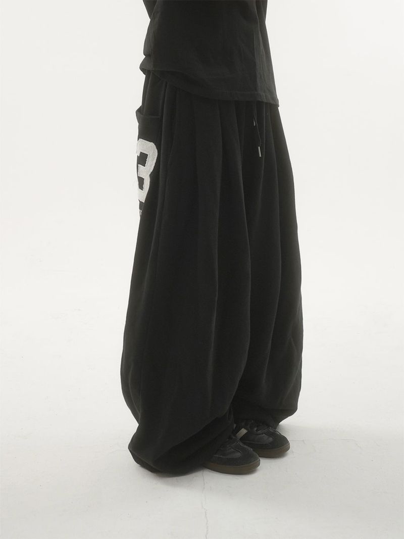 Bold 23embroidery sweat pants -3C