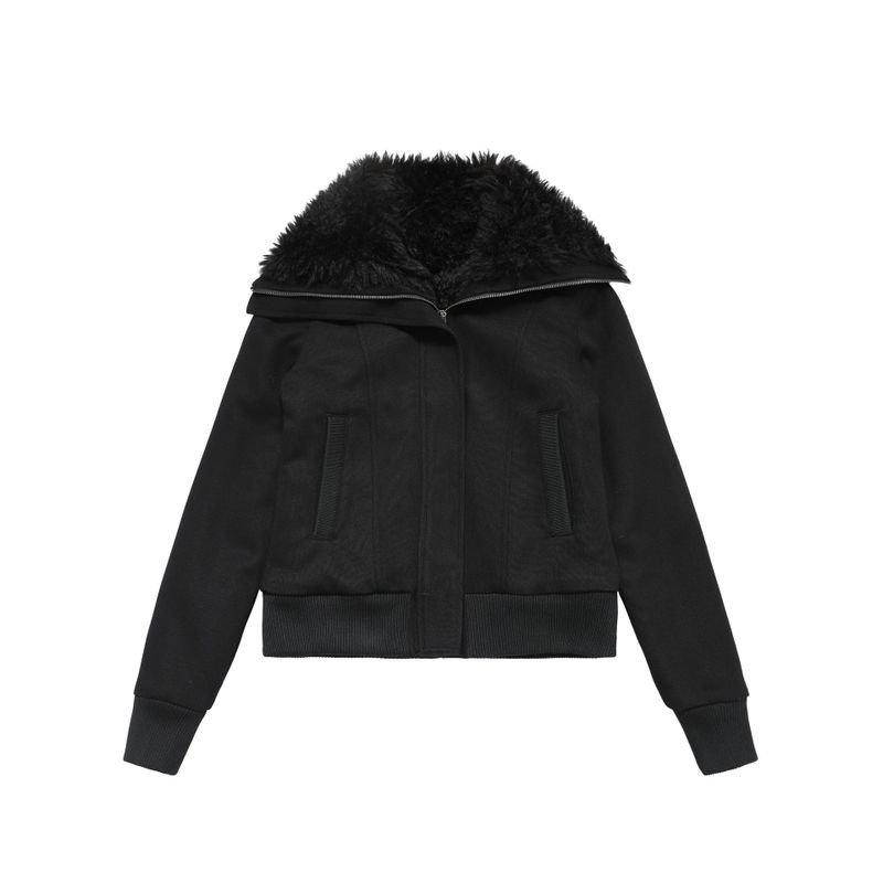 Elena Fur Collar Zip Jacket