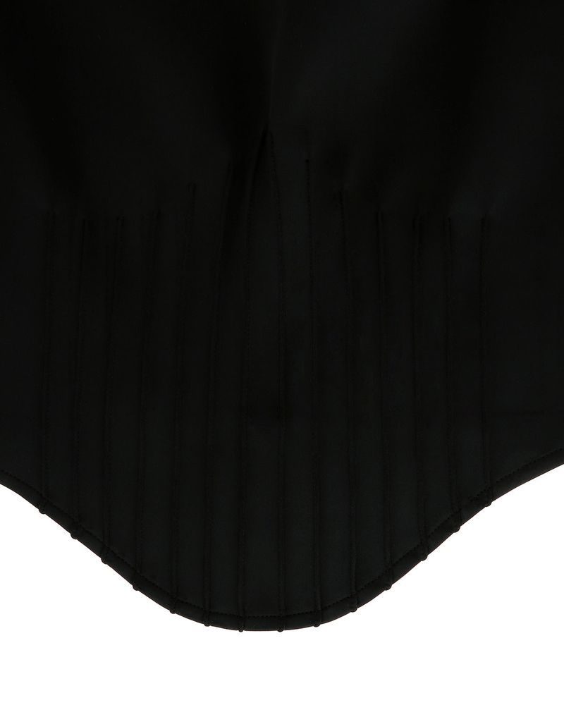 Pintuck Jersey Top _ Black