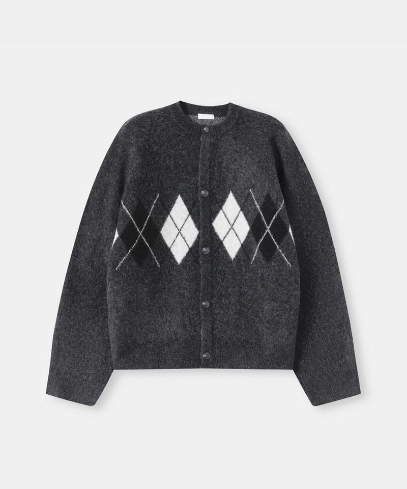 No.1561 argyle round knit CD (4color)