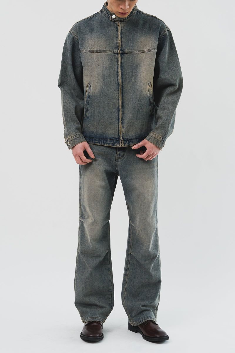 Anti Biker Denim Jacket (3color)