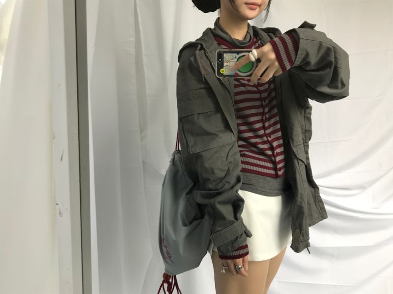 Vintage Pocket Half Bomber Jacket