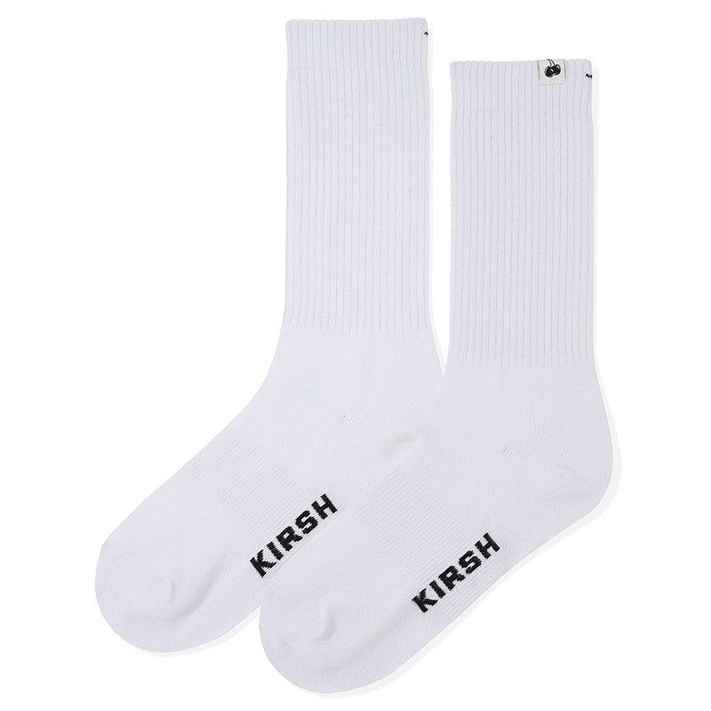 KIRSH（キルシー）の「KIRSH PLAIN LOGO SOCKS 2PACK [WHITE]（Fashion Accessories）」