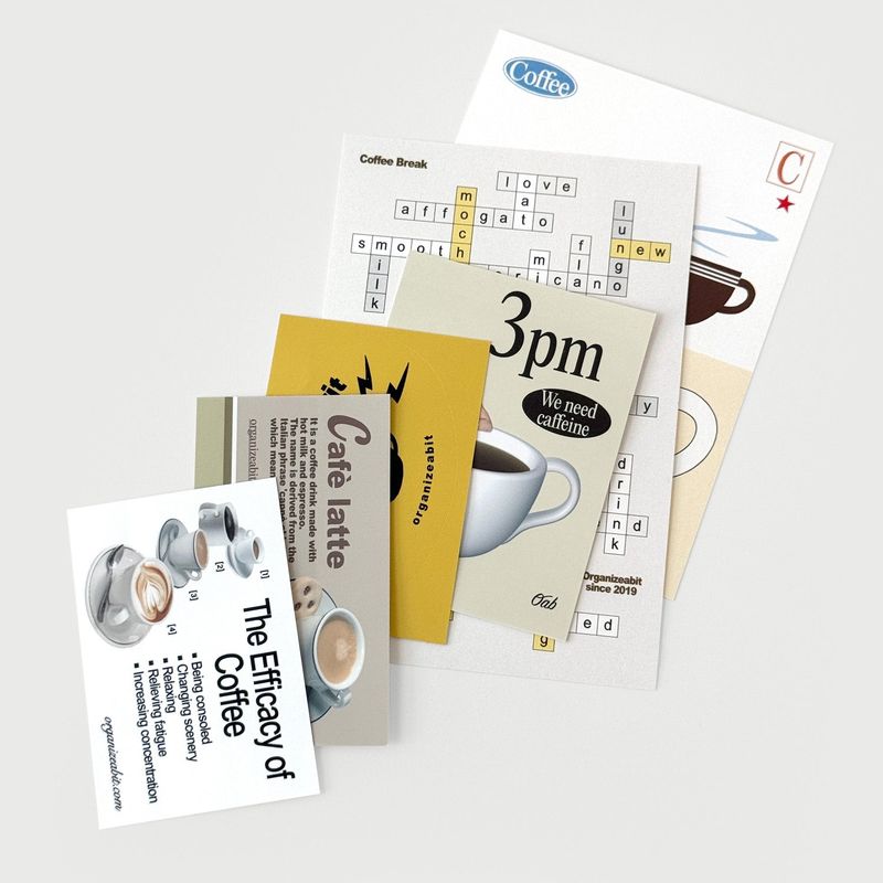 oab coffee pack / scrap sticker set