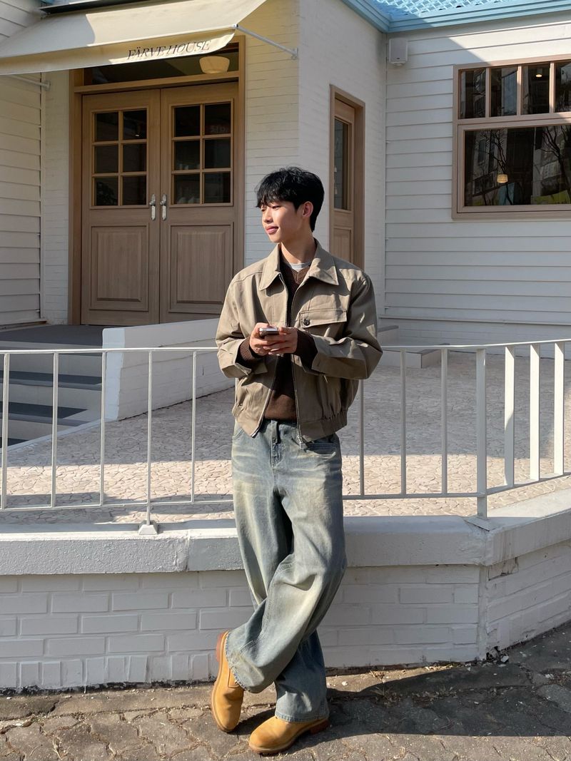 City Collar Blouson Jacket (2 Colors)