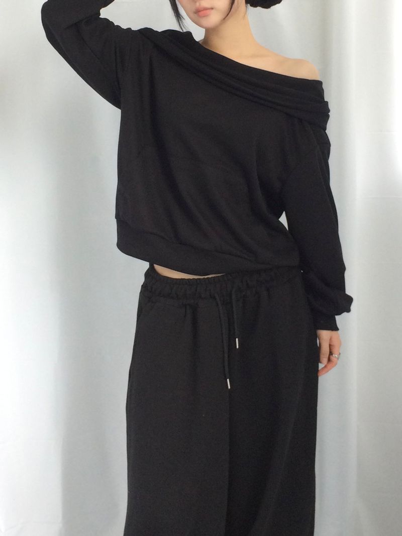 loose fit basic jogger pants