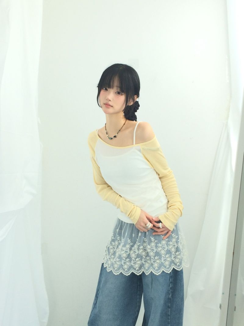 Curved incision balloon pants