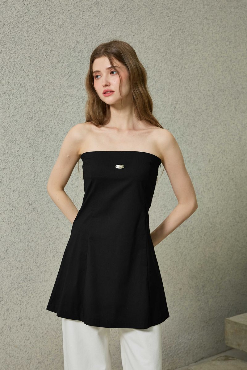 KITTEN MINI DRESS / BLACK