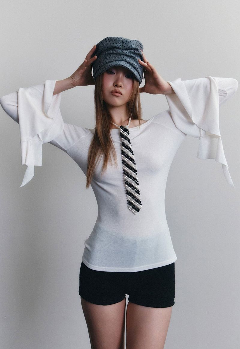 SOFIA CAP (POLKA DOT GREY)