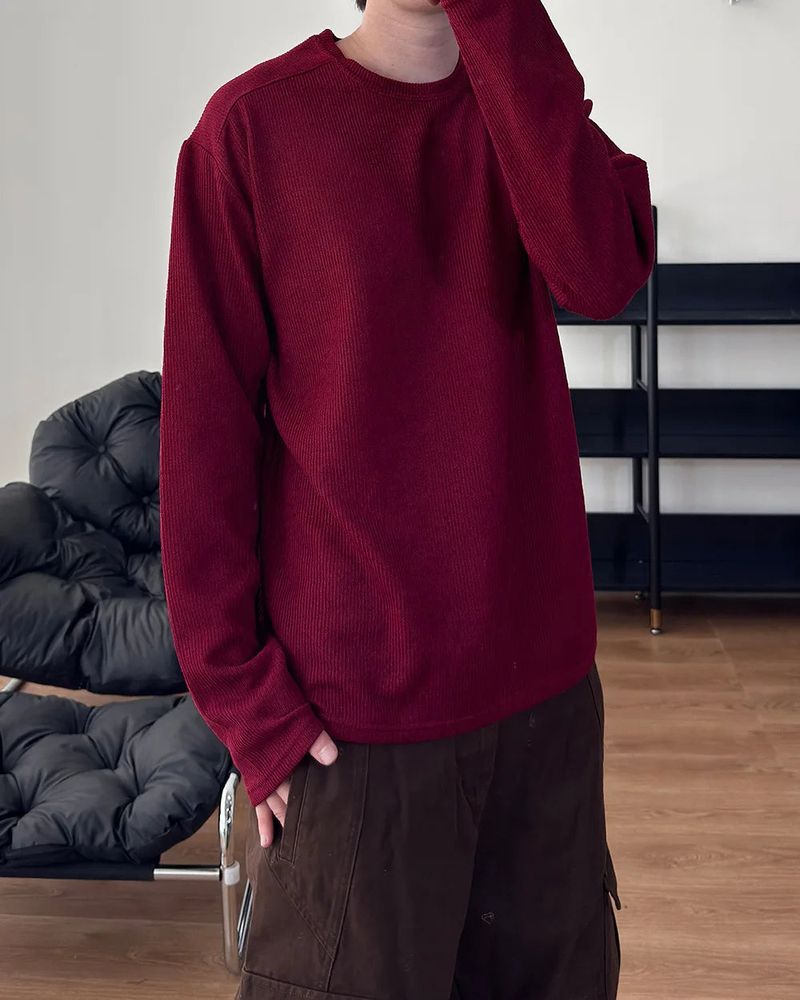 Roen wide cut shoulder knit