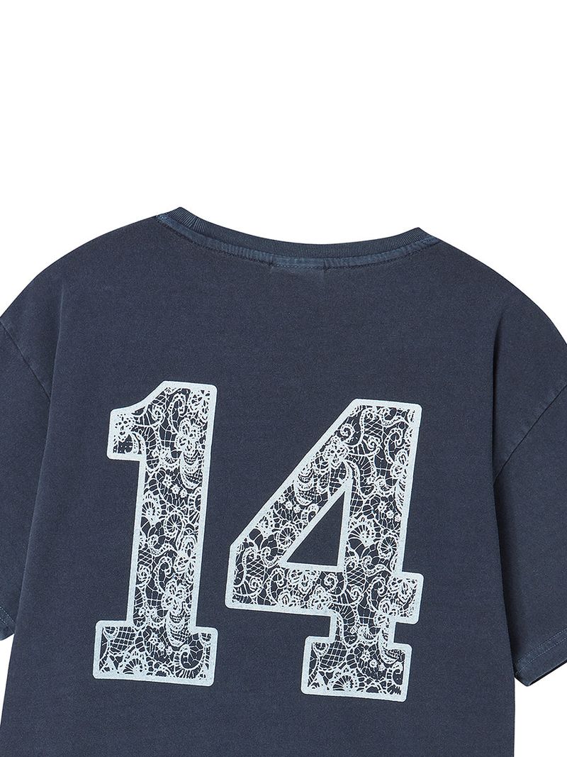 LACE LOGO TEE NAVY