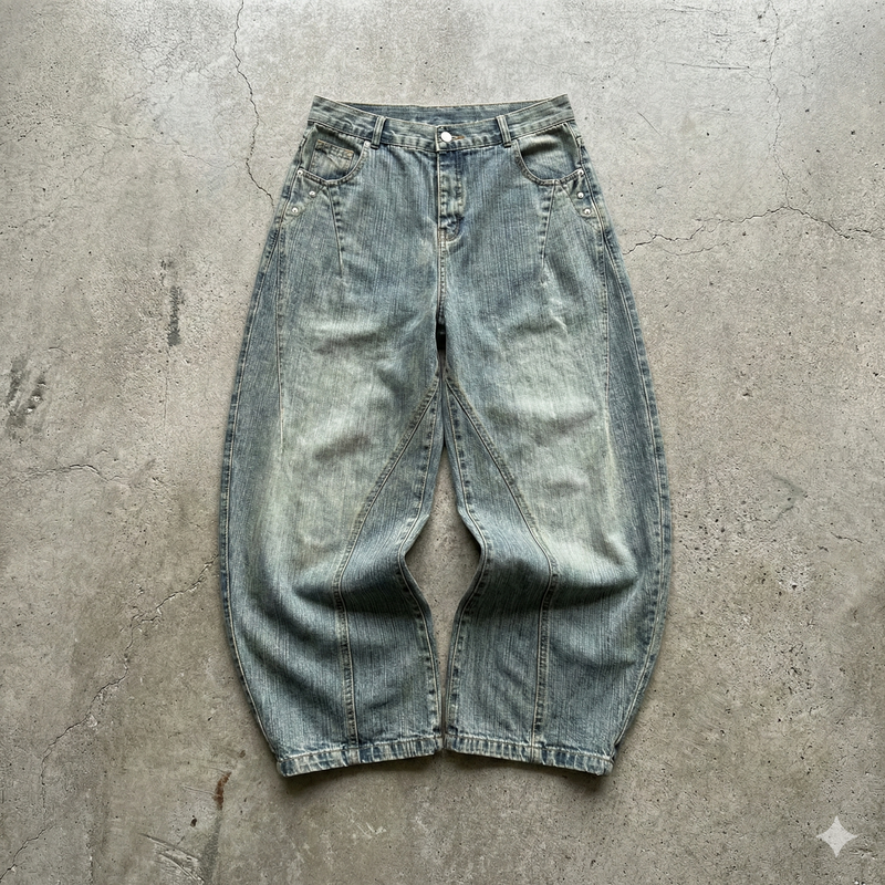 Cocoon Brushed Denim Pants