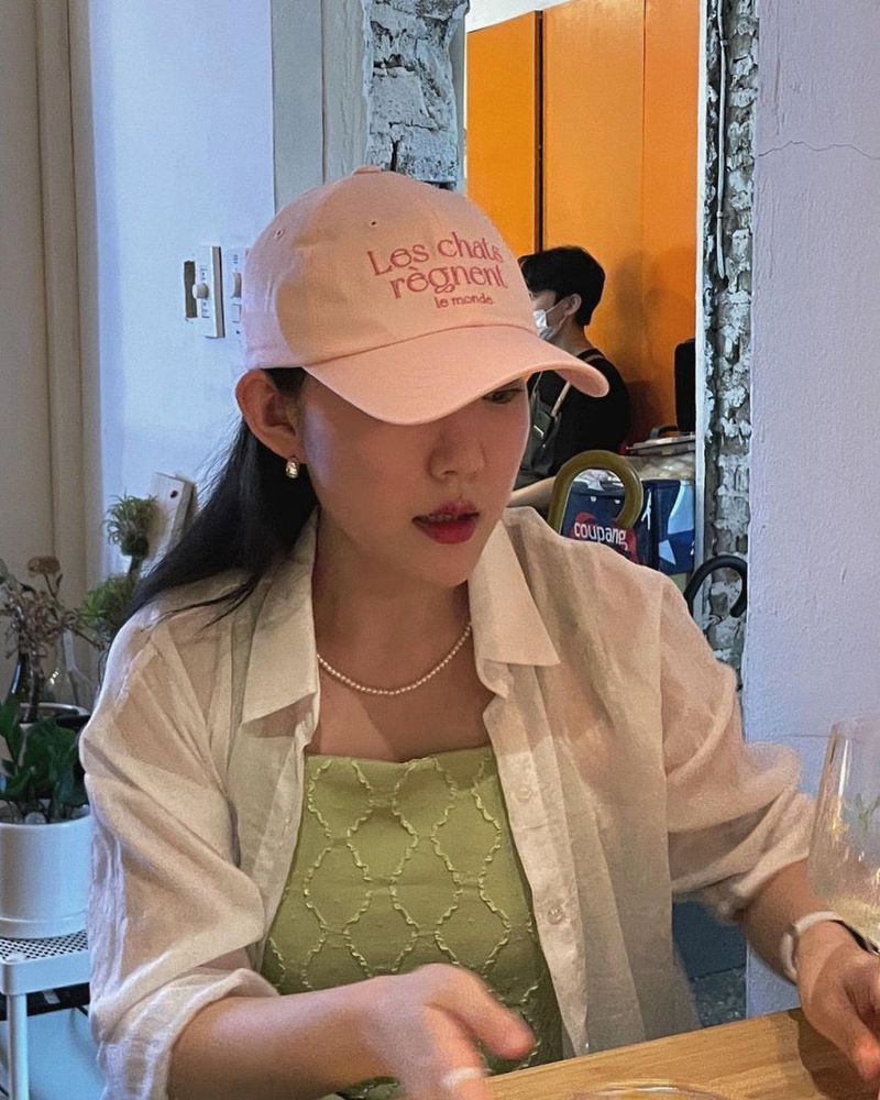 LES CHATS BALL CAP PINK