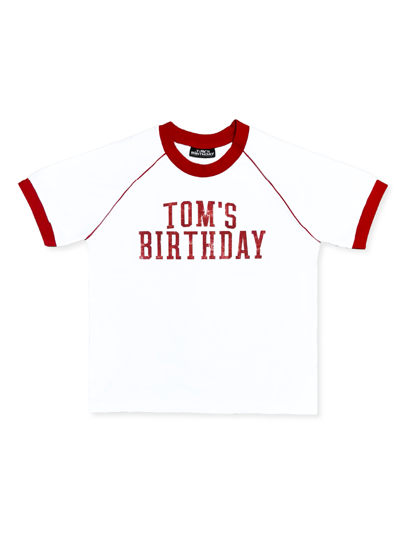 TOM'S BIRTHDAY（トムズバースデー）の「TOM'S BIRTHDAY Ringer T-shirts RED（Tops）」