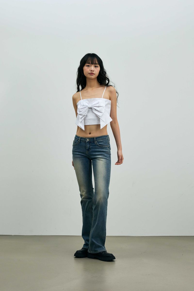 ARI RIBBON BUSTIER / WHITE