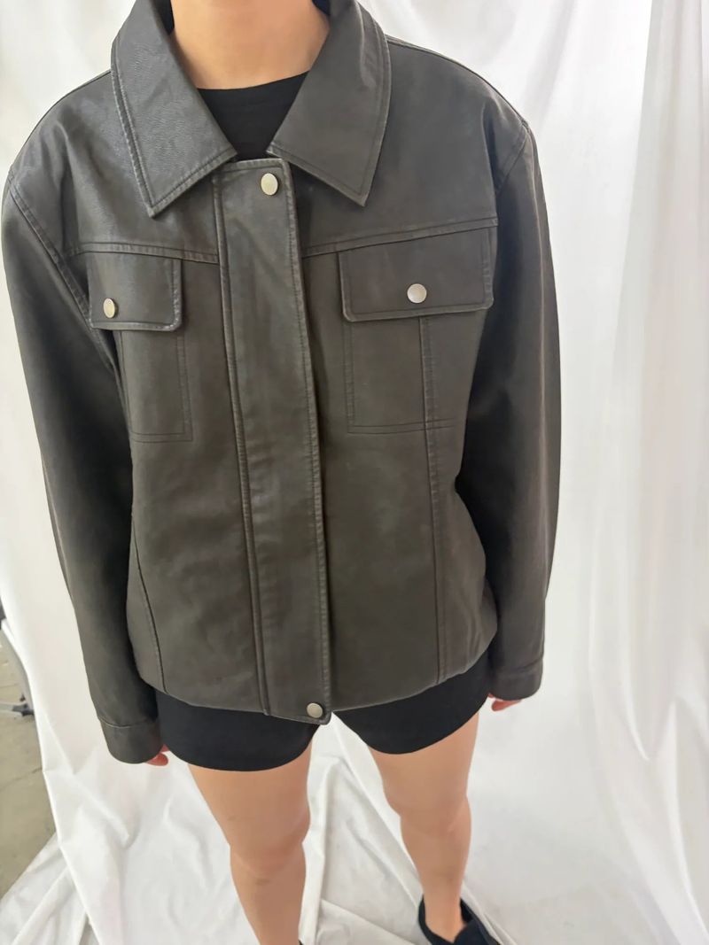 vintage leather jacket