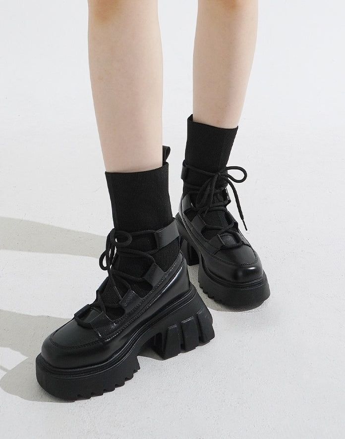 KIXI（キッシー）の「Rib Socks Strap Walker (7cm)（Shoes）」