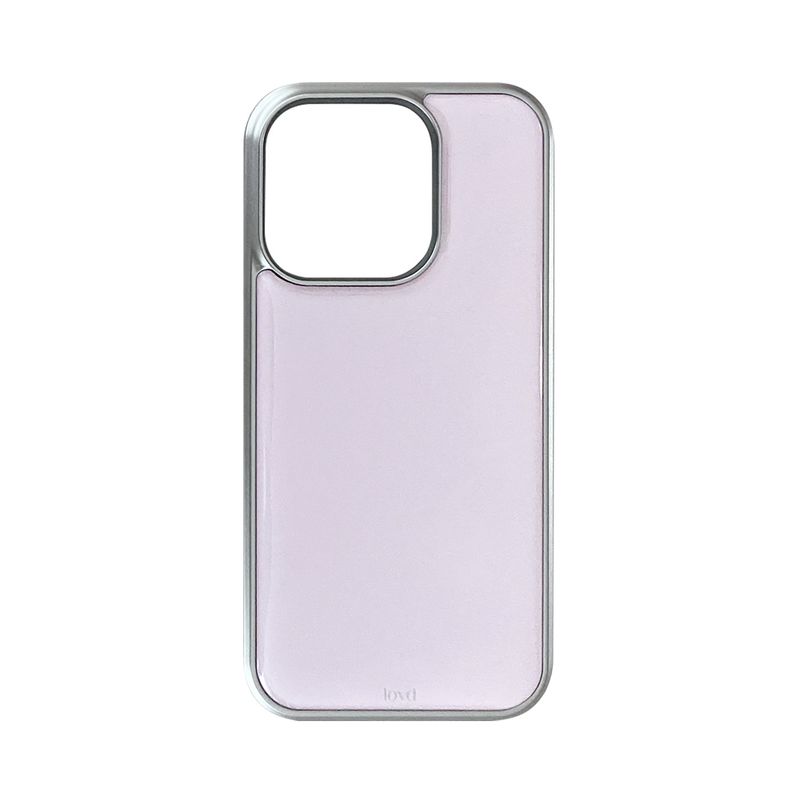 LOVD（ラブド）の「[MADE] MILKY PINK PHONE CASE (epoxy silver bumper)（Smartphone Accessories）」