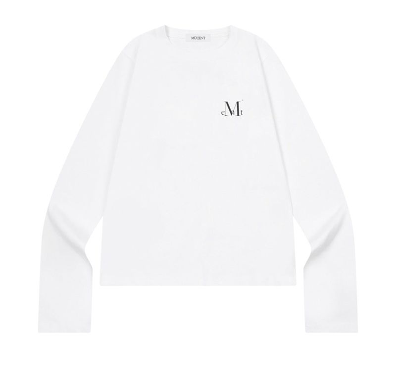 MUCENT（ムセント）の「MUCENT エッセンシャルバックロゴロングスリーブ T (2COLOR)（トップス）」