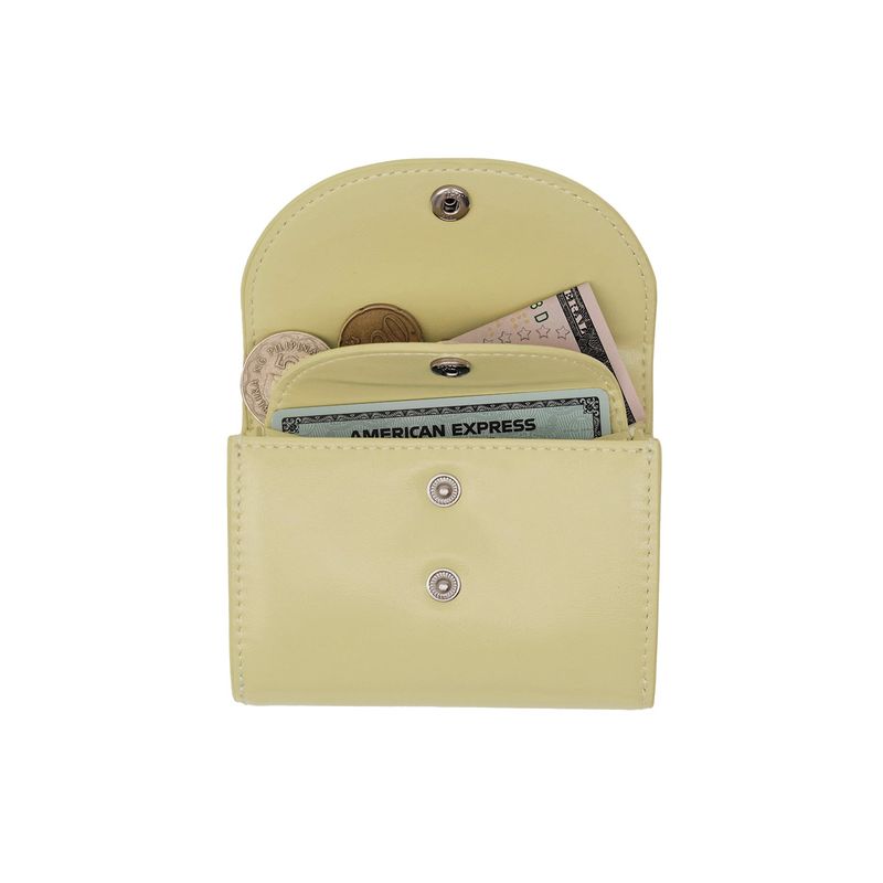 DOT TWO POCKET Coin & Card Wallets pale lemon