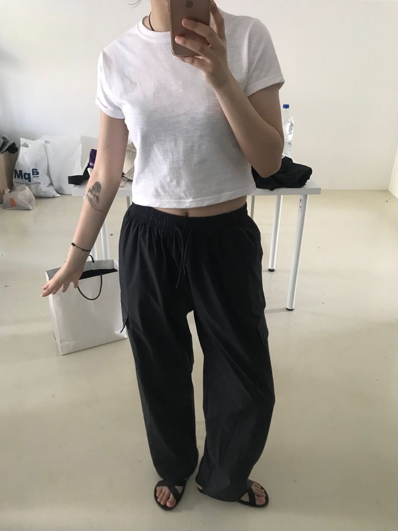 Daily nylon cargo pants
