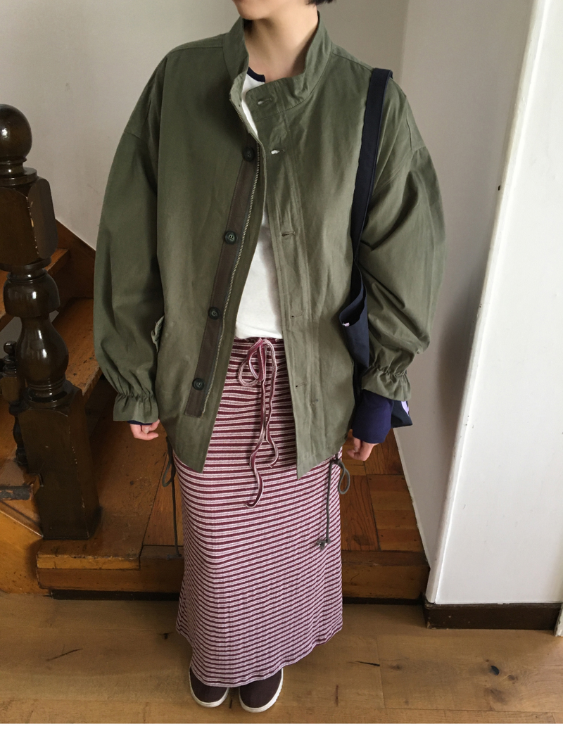 Renew knit long skirt (2color)