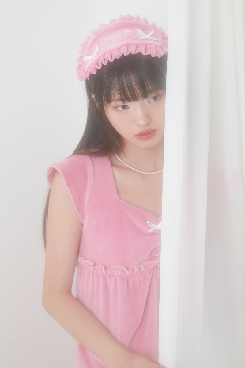 VELVET RIBBON PAJAMA EYE PATCH (PINK)