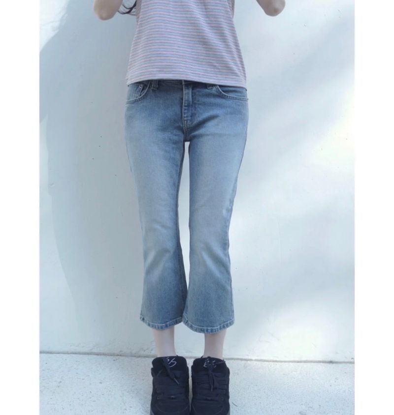 capri denim pants