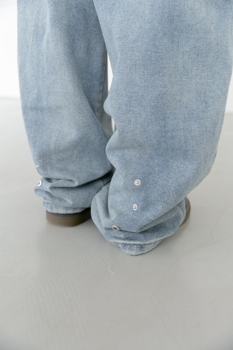 snap point banding denim pants(2colors)