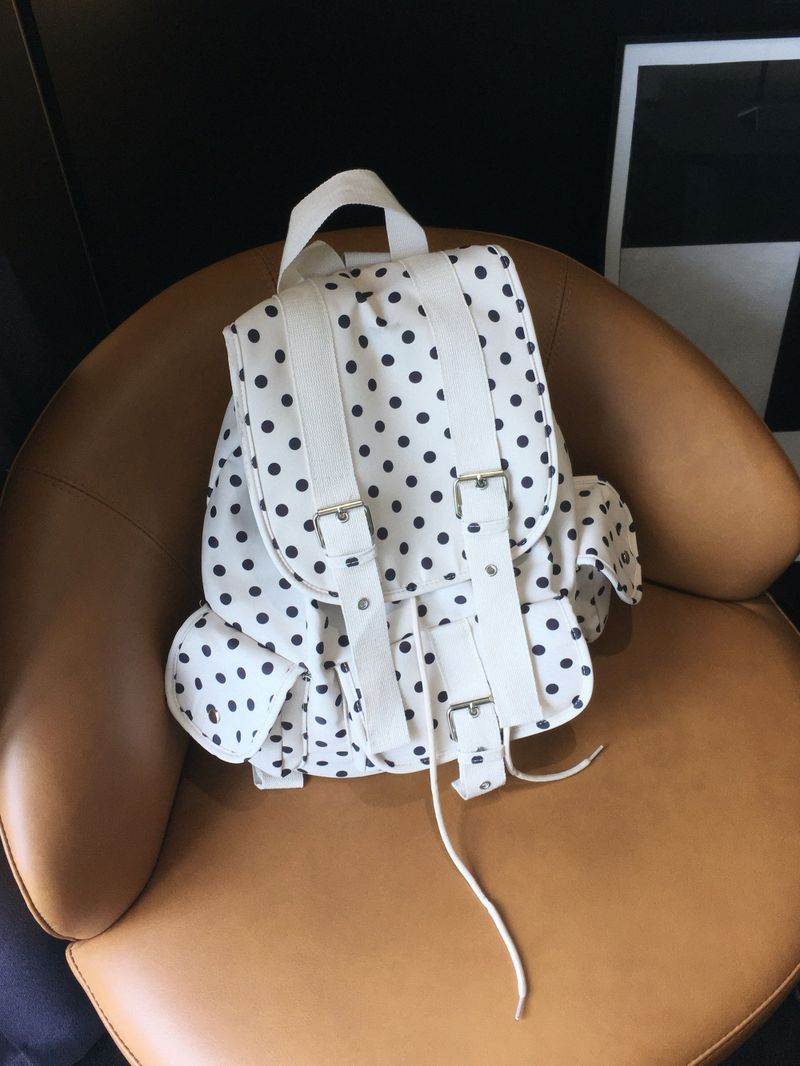 Pop Dot Belted Eyelet Backpack (2c)