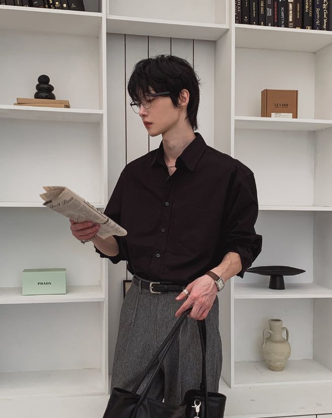 ノッキングクラシックロングスリーブシャツ
