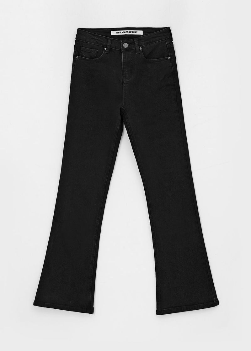 [B-DENIM] HEATING BLACK BOOTS-CUT 047