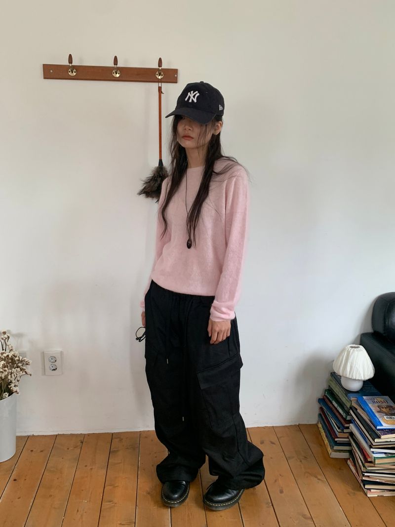 MOHAIR WHOLEGARMENT KNIT (3C)