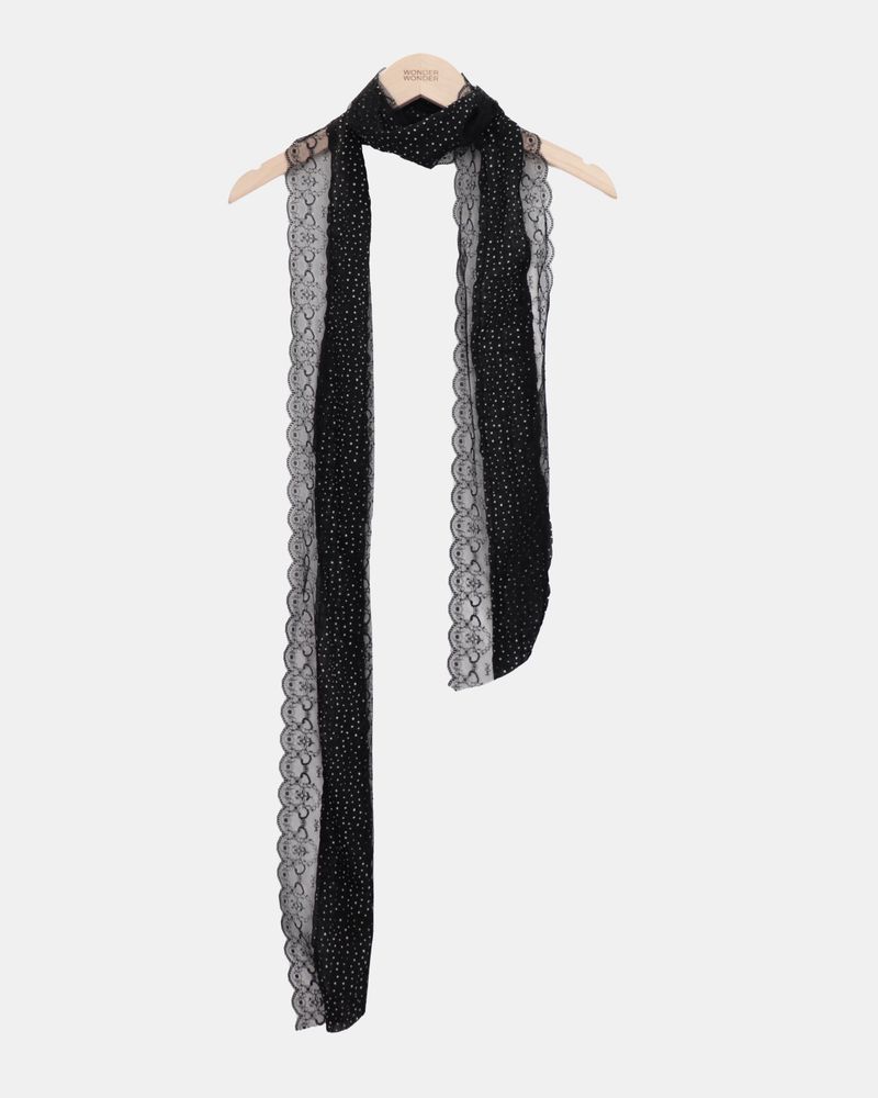 Laron Wave Dot Lace Scarf