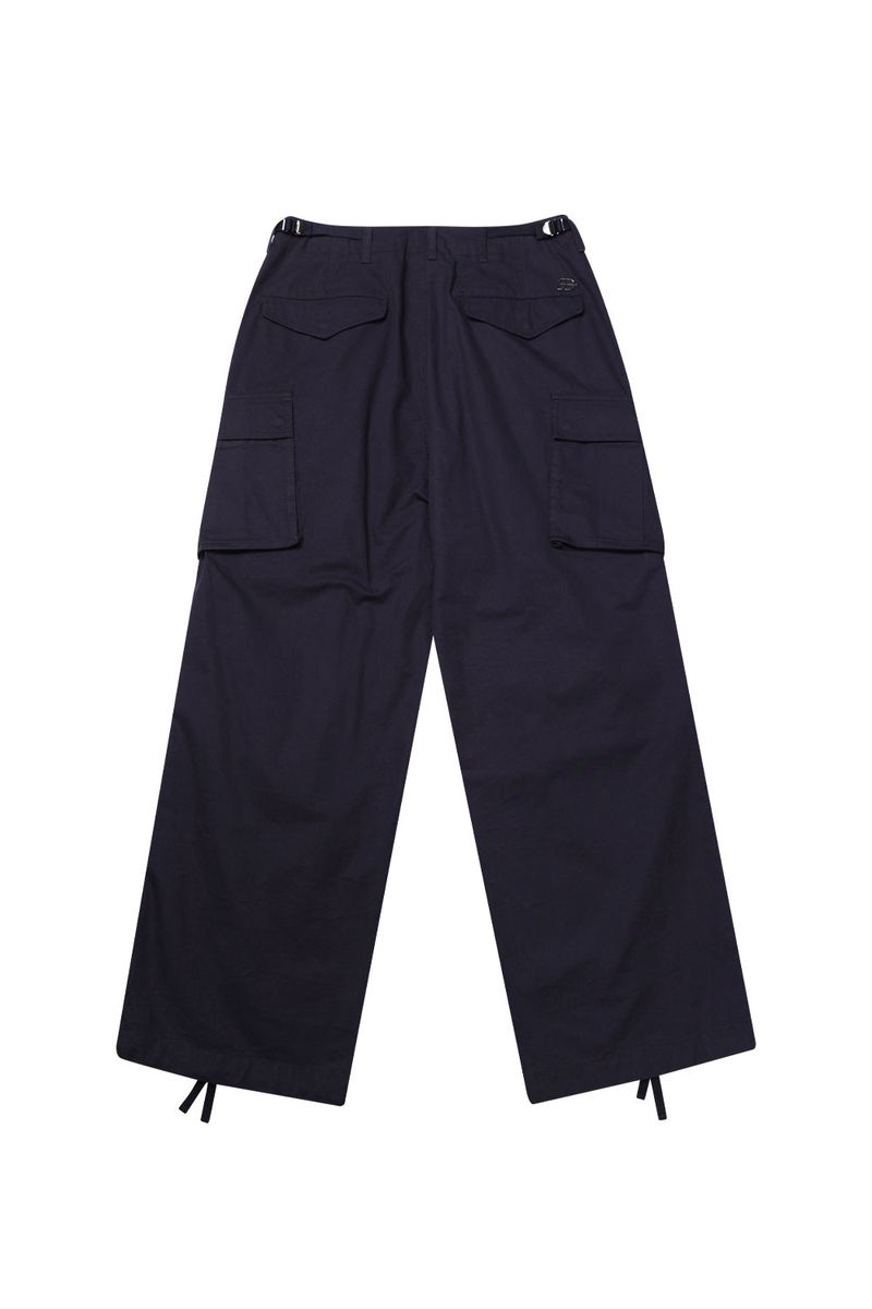 DIAGONAL CARGO PANTS_NAVY