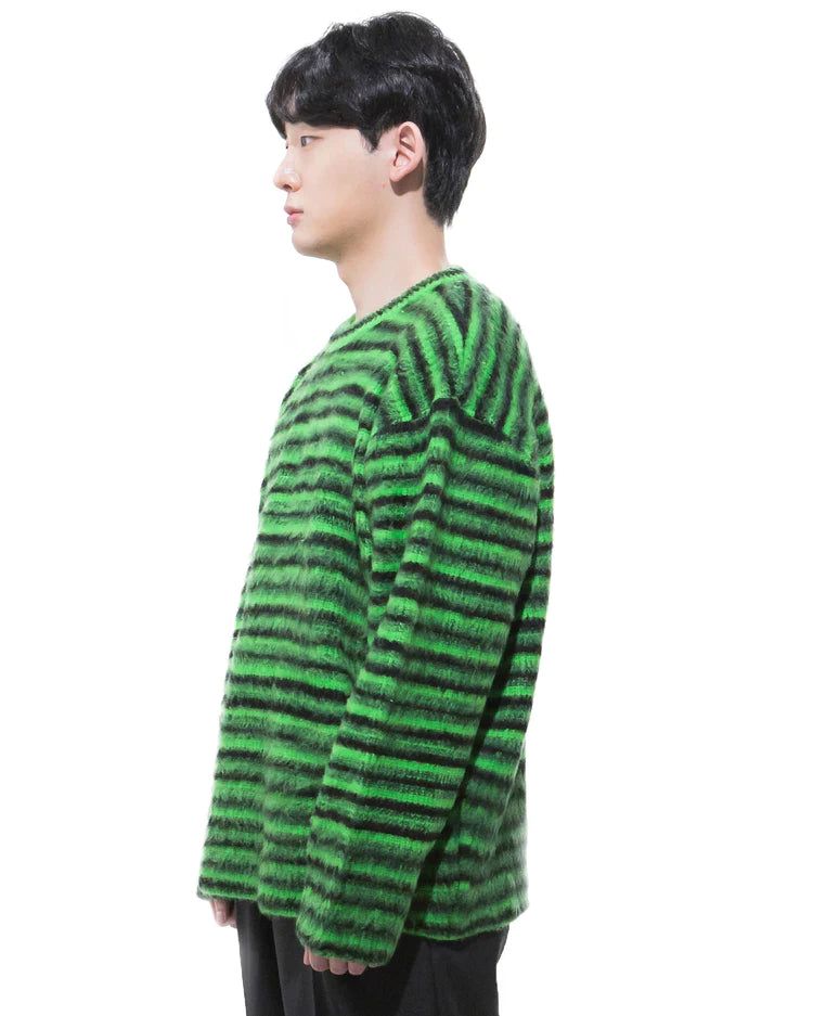 モヘアラウンドニット-GREEN (送料込)- WooStore