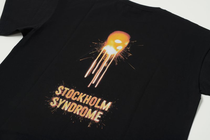 スパークルロゴTシャツ - BLACK